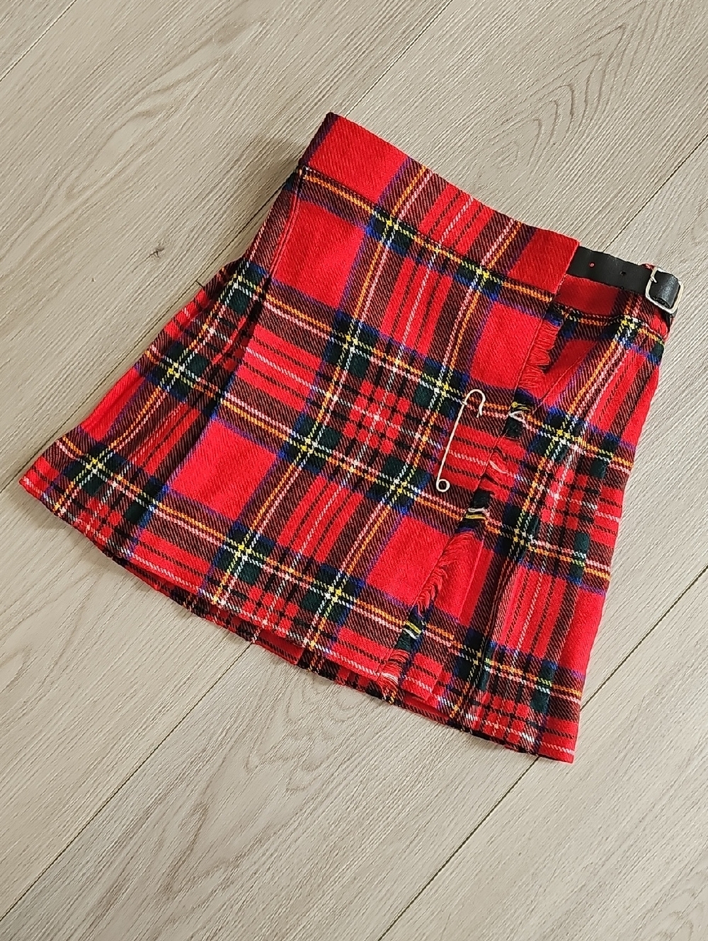 Scottish Wool Highland Home Industries Red Tartan Kilt Skirt, 2 Years